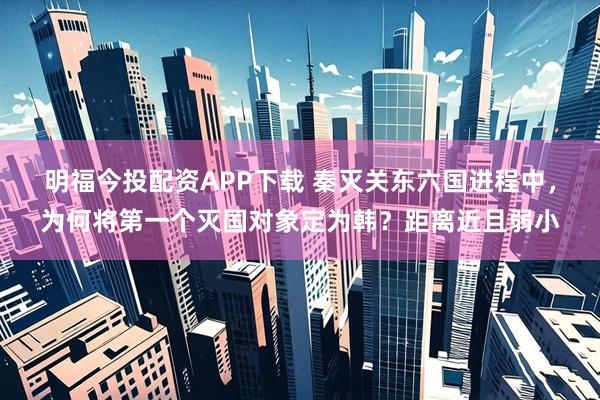 明福今投配资APP下载 秦灭关东六国进程中，为何将第一个灭国对象定为韩？距离近且弱小
